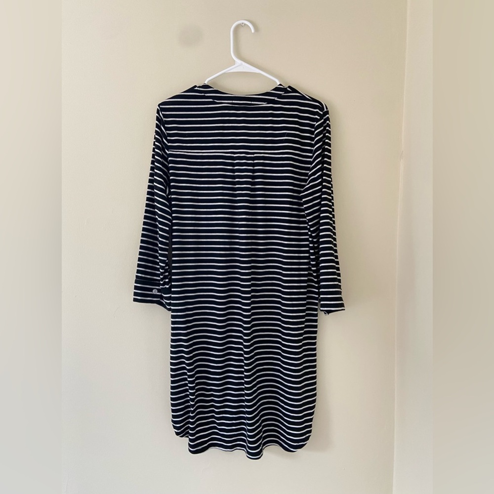 ✨3/$10✨ Ekouaer 3/4 Sleeve Striped Sleep Dress - Picture 6 of 7